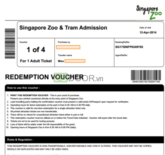 Kinh nghiệm mua vé tham quan singapore